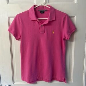 Ralph Lauren Sport pink polo shirt women’s size L
